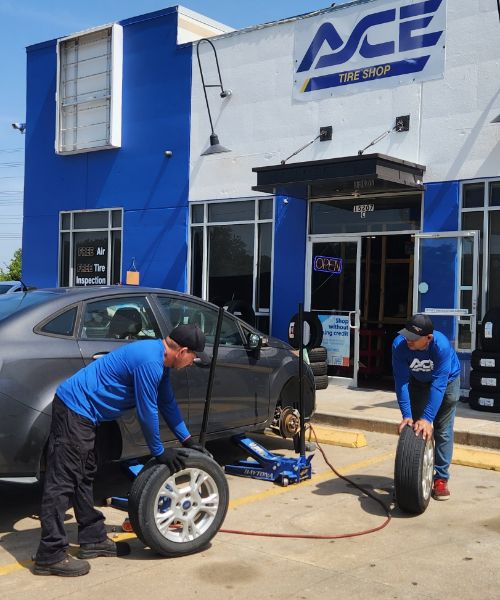 Service At Ace Tire Shop